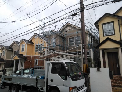 屋根足場